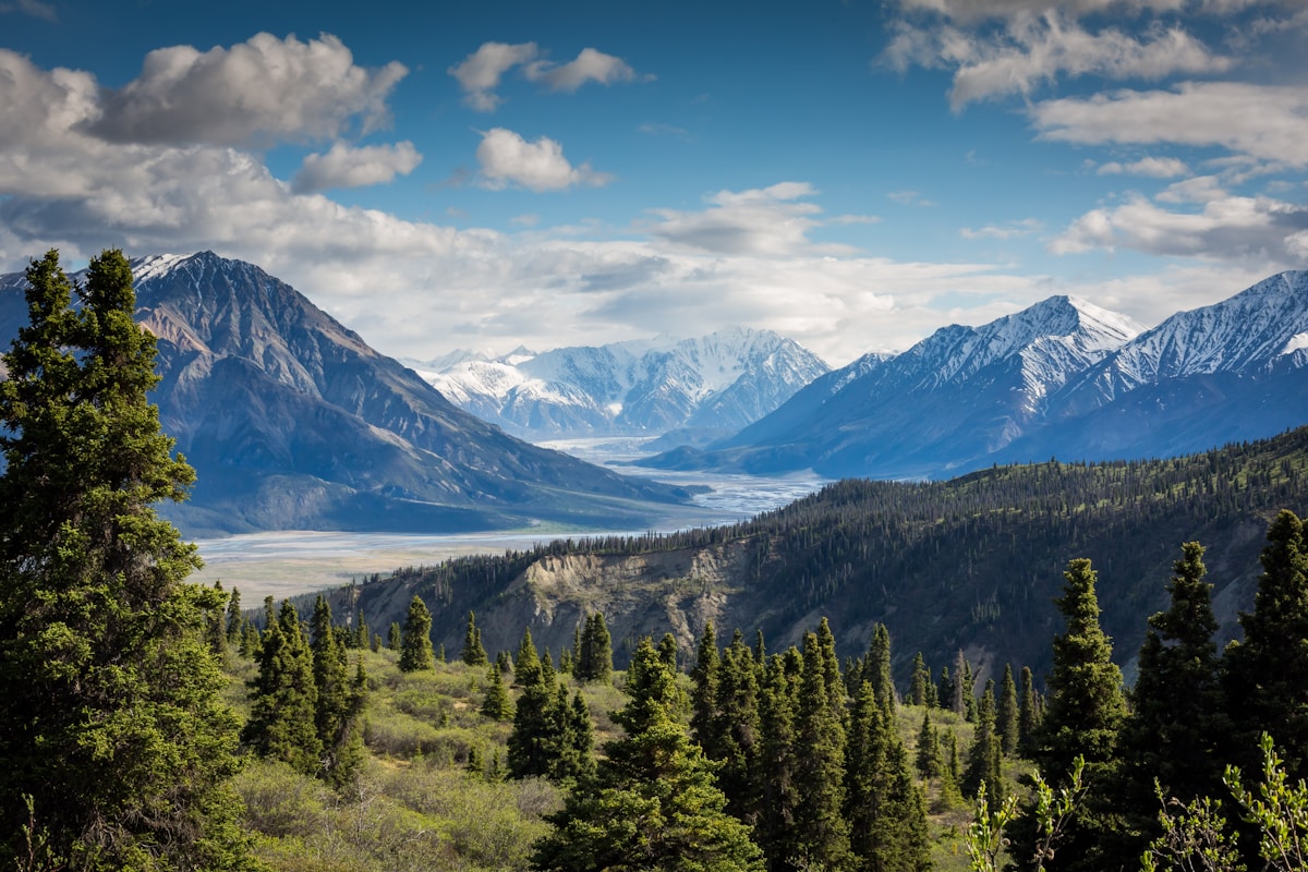Mountain landscape in Alaska