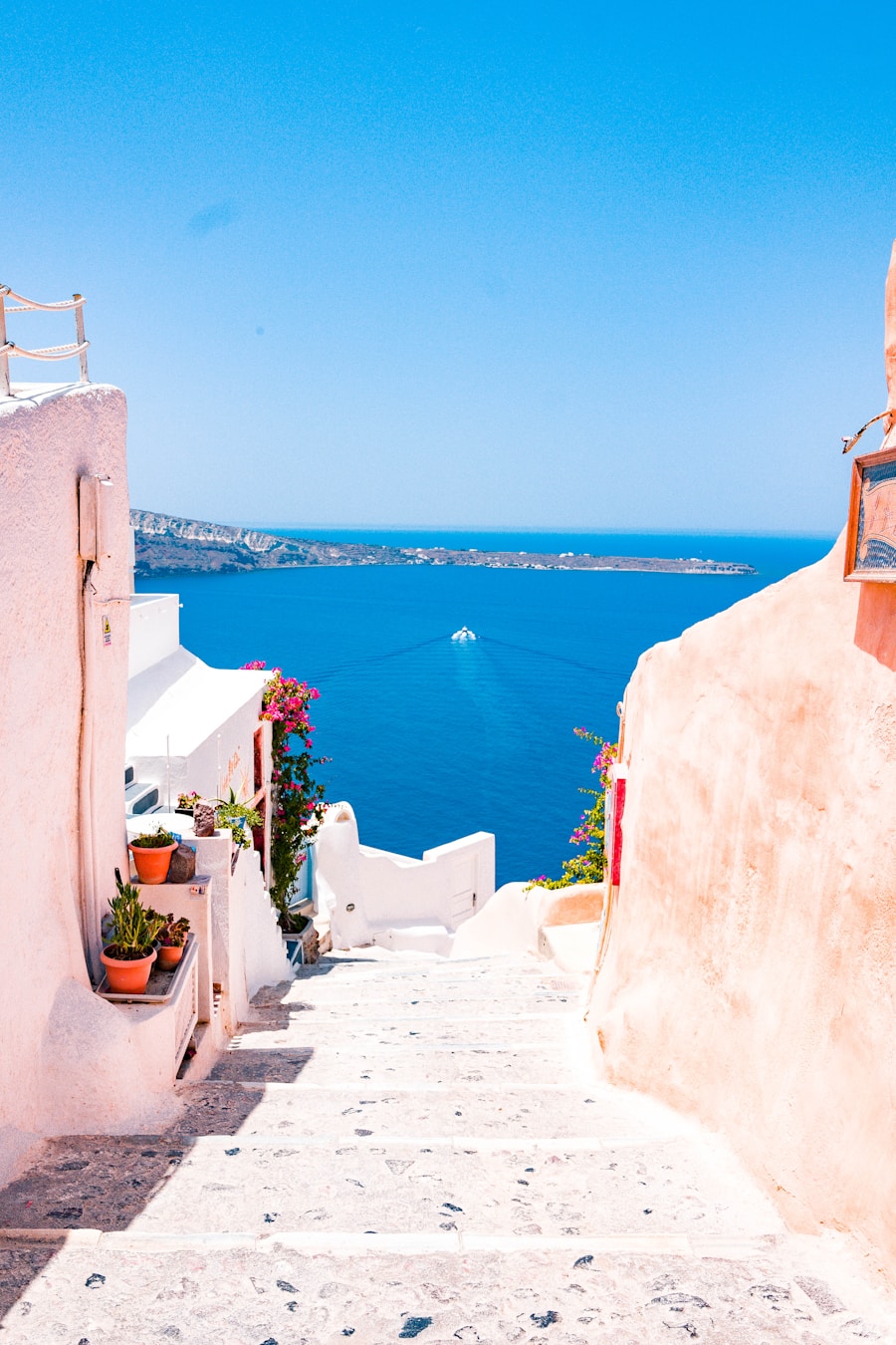Whitewashed Mediterranean village